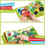 Interaktives Montessori-Bauernhofbuch