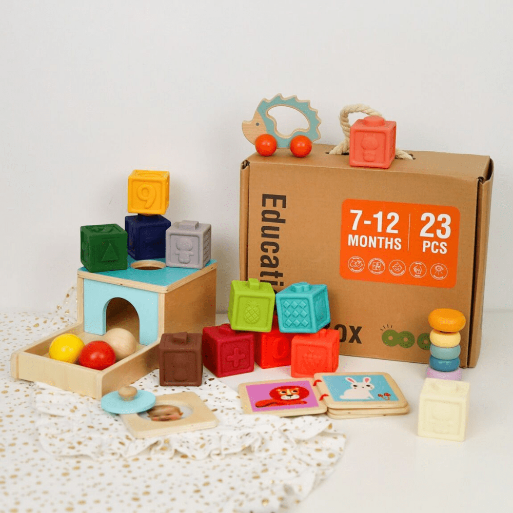 Montessori-Spielzeugbox für 7-12 Monate