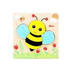 Set mit 8 dreidimensionalen Holzpuzzles