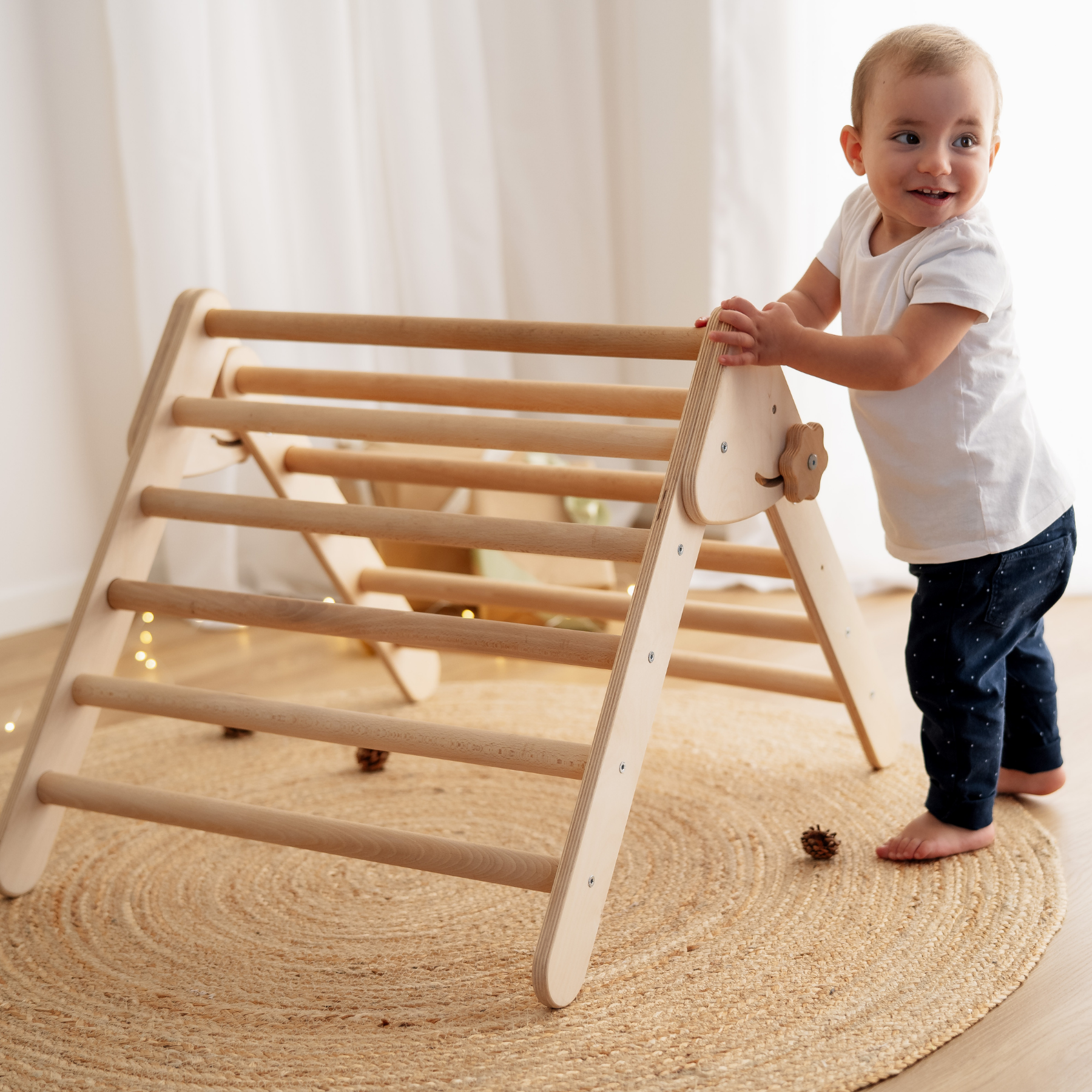 Maxi-Set 3-teilig Pikler Dreieck + Rampe + Bogen