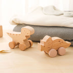 Baby-Frühförderung: Lernspielzeug aus Holz – Wagen