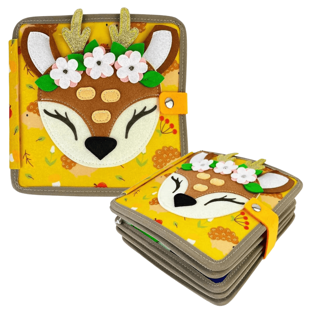 Filz-Stoffbuch mit kleinen Tieren