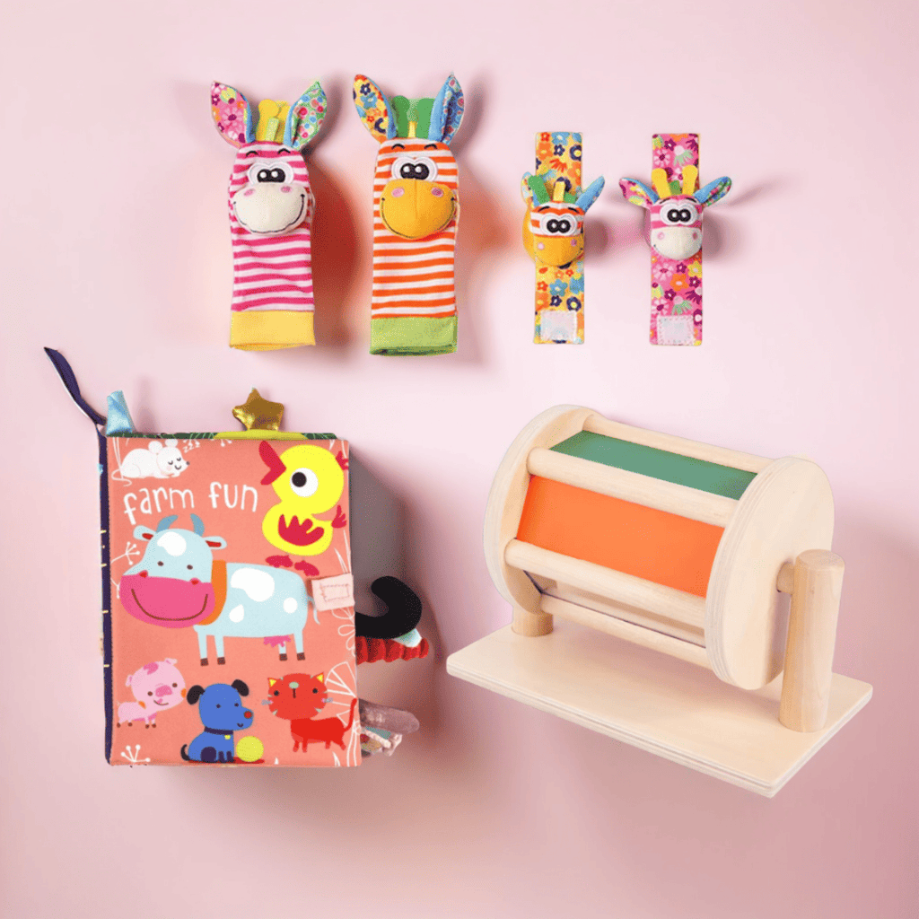 Rosa sensorisches erstes Spiele-Bundle