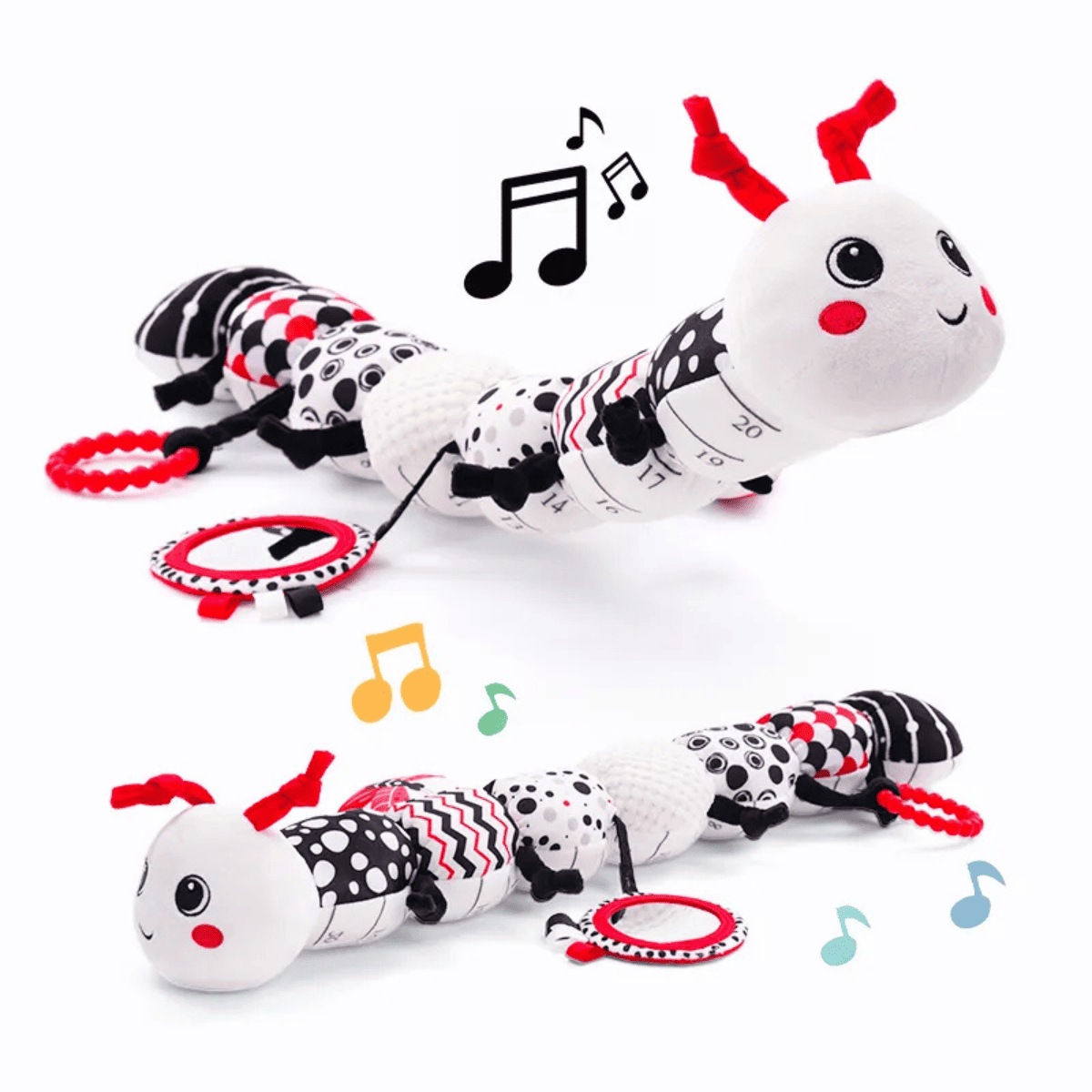Sensorisches Tausendfüßler-Plüschtier mit Musik