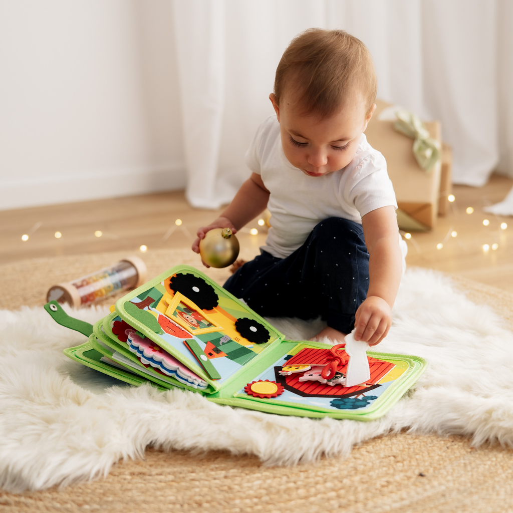Interaktives Montessori-Bauernhofbuch