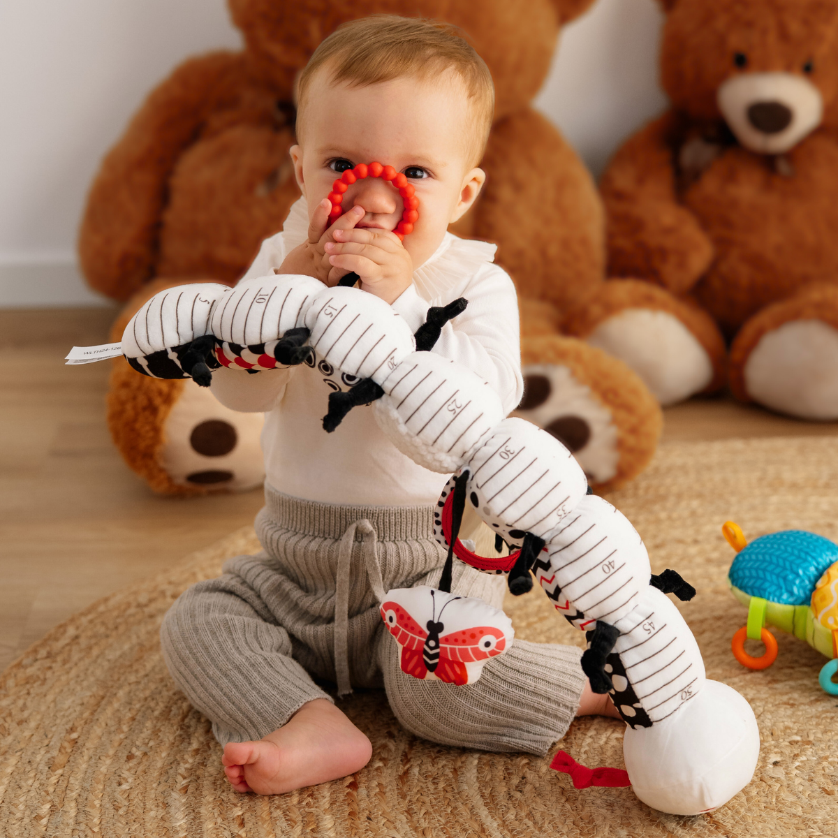 Sensorisches Tausendfüßler-Plüschtier mit Musik