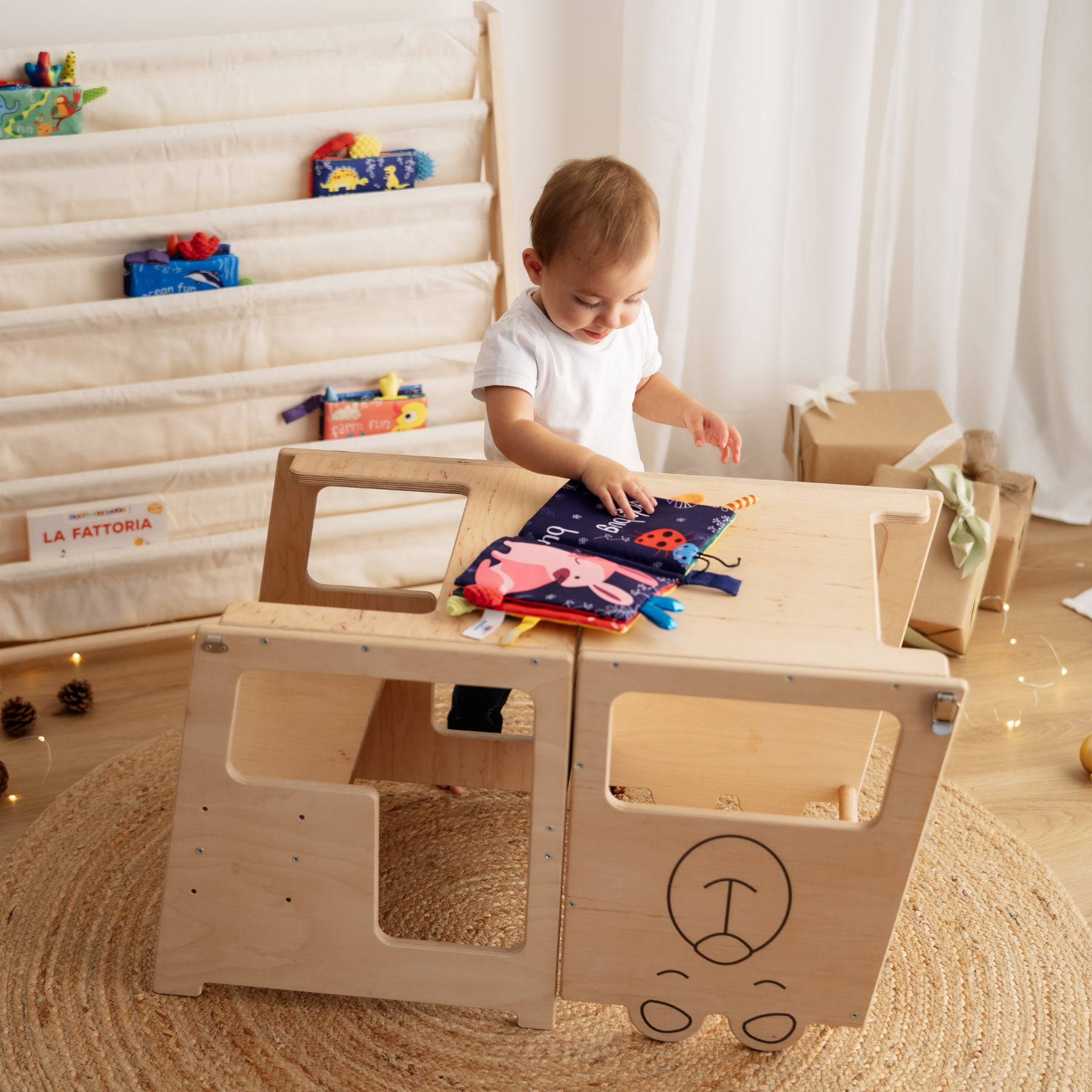 Torre Montessori 3 in 1 Tisch und Stuhl