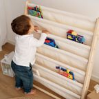 Vertikales Montessori-Bücherregal