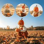 Herbstkürbishut 0-6 Jahre