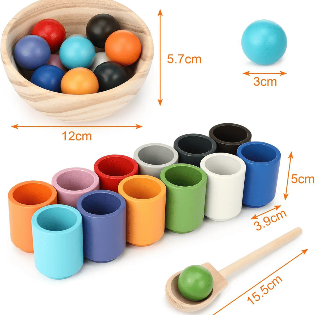 Geschicklichkeitsspiel „Balls in Cups“