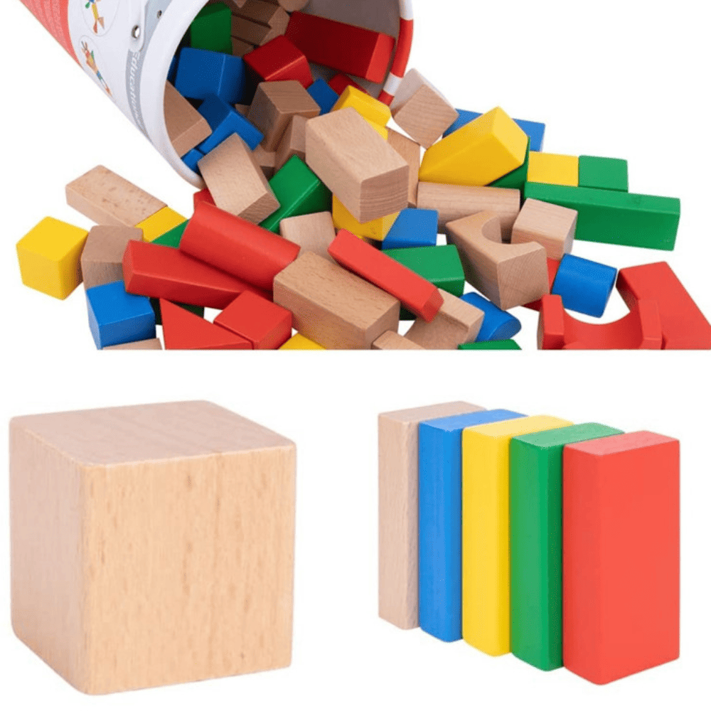 Holzbauklötze 100 Stück
