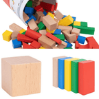 Holzbauklötze 100 Stück