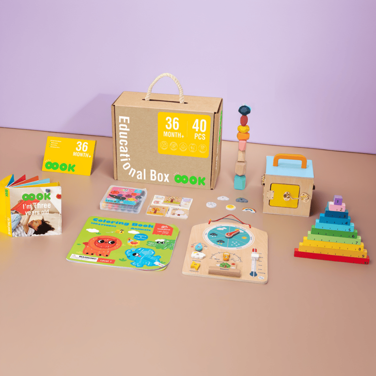 Montessori-Spielzeugbox 36+ Monate