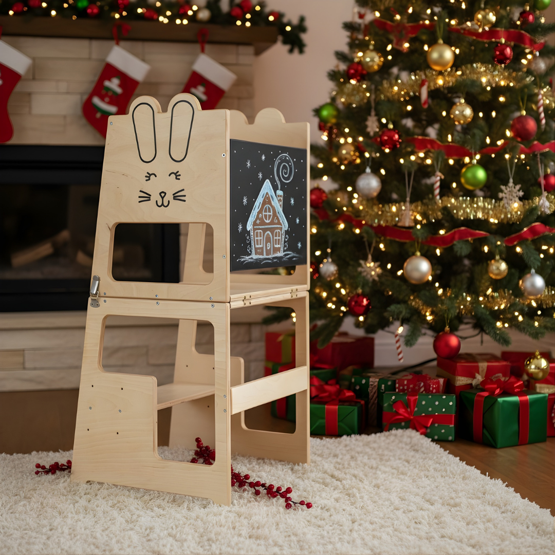 Torre Montessori 3 in 1 Tisch und Stuhl