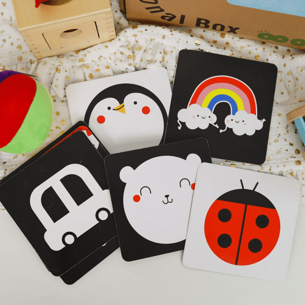 Montessori-Spielzeugbox 0-6 Monate