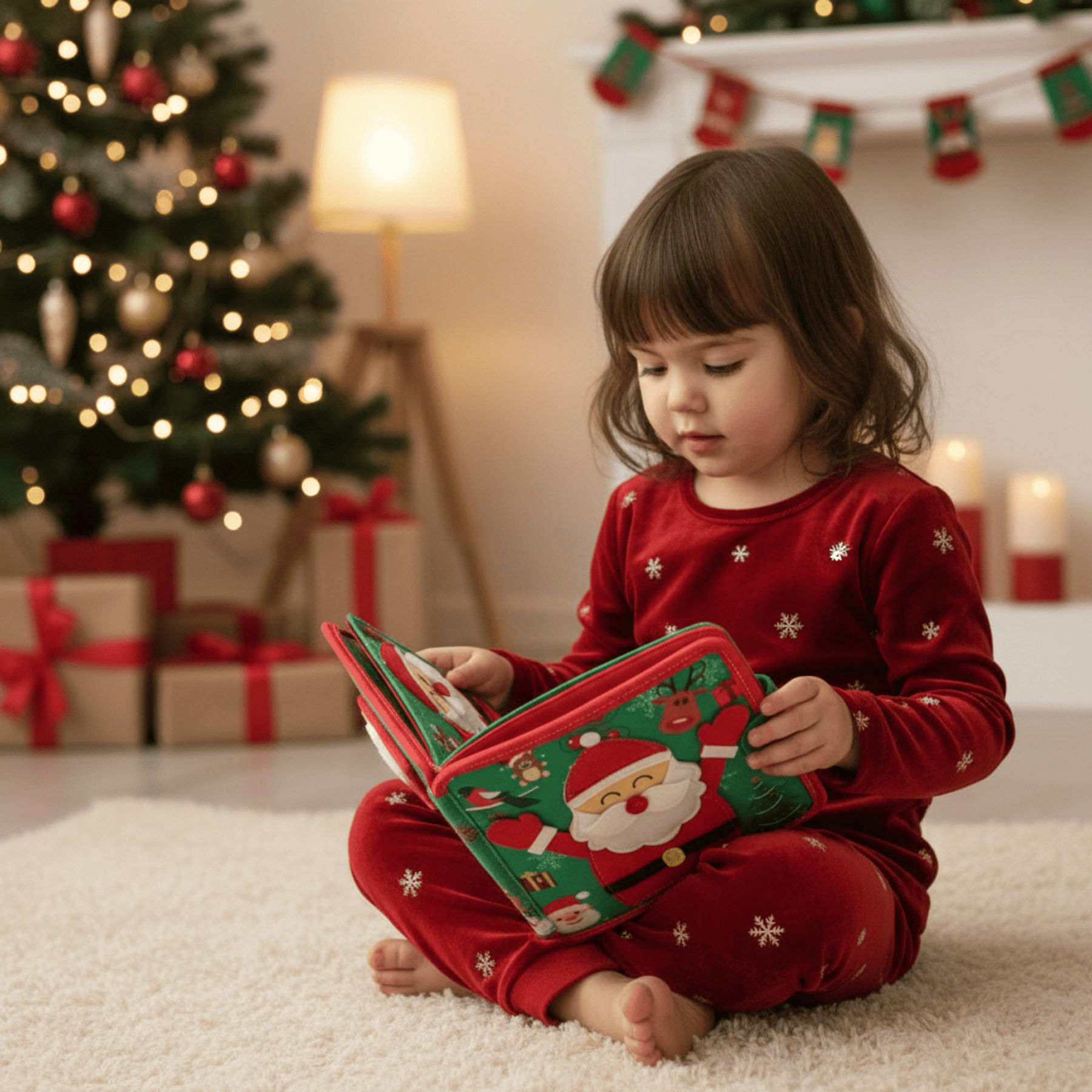 Weihnachtsbuch aus Filz