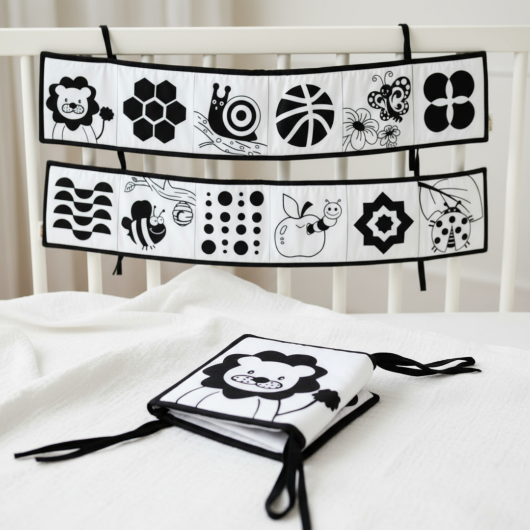 Bundle Neonato Montessori Schwarz &amp; Weiß