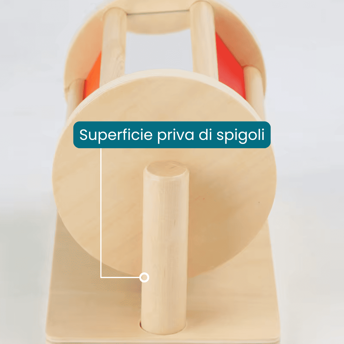Montessori-Spinning Drum Regenbogen mit Spiegel