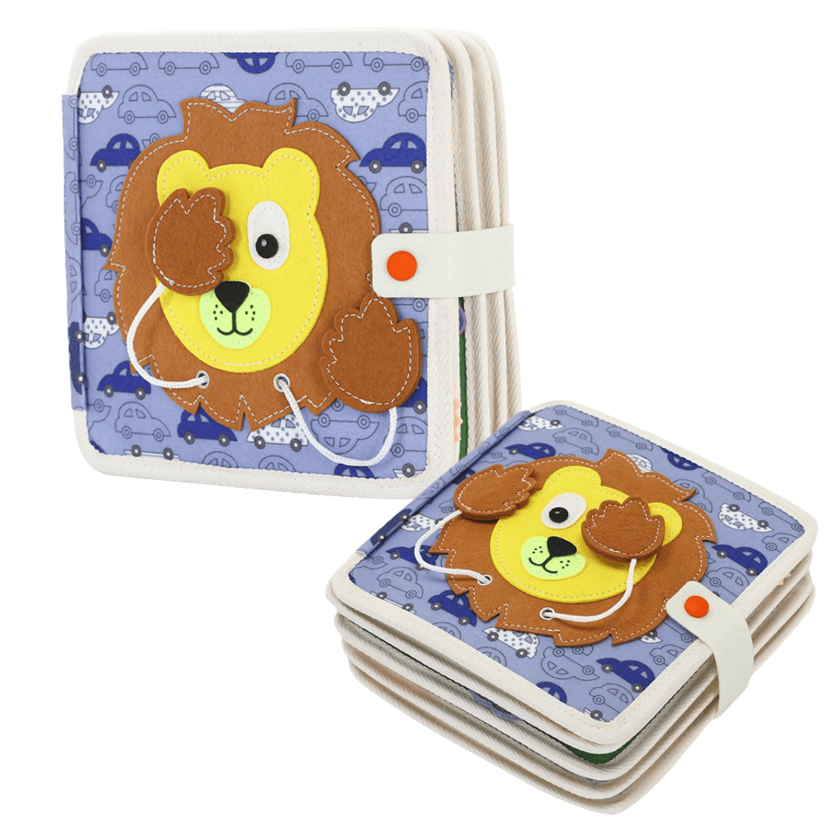 Filz-Stoffbuch mit kleinen Tieren