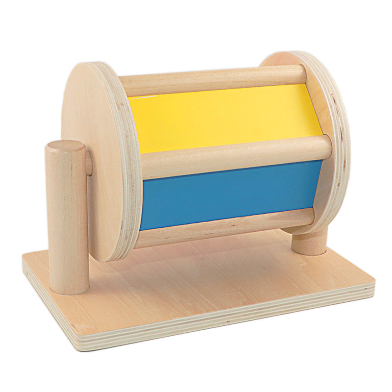 Drehbare Montessori Regenbogen Trommel mit Spiegel