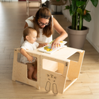Torre Montessori 3 in 1 Tisch und Stuhl