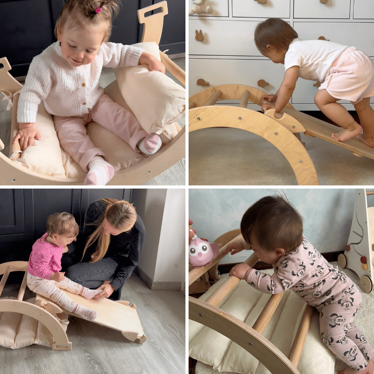 Montessori-Schaukelbogen mit Kissen