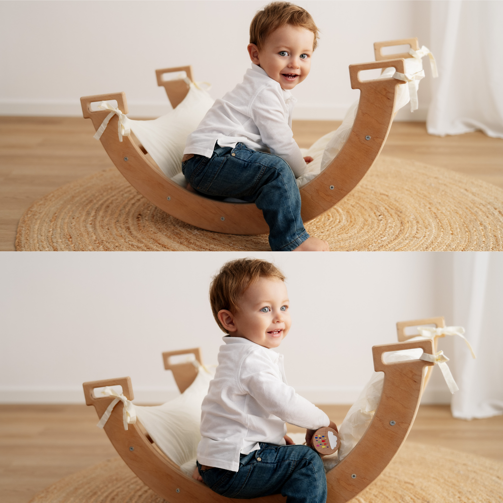 Montessori-Schaukelbogen mit Kissen