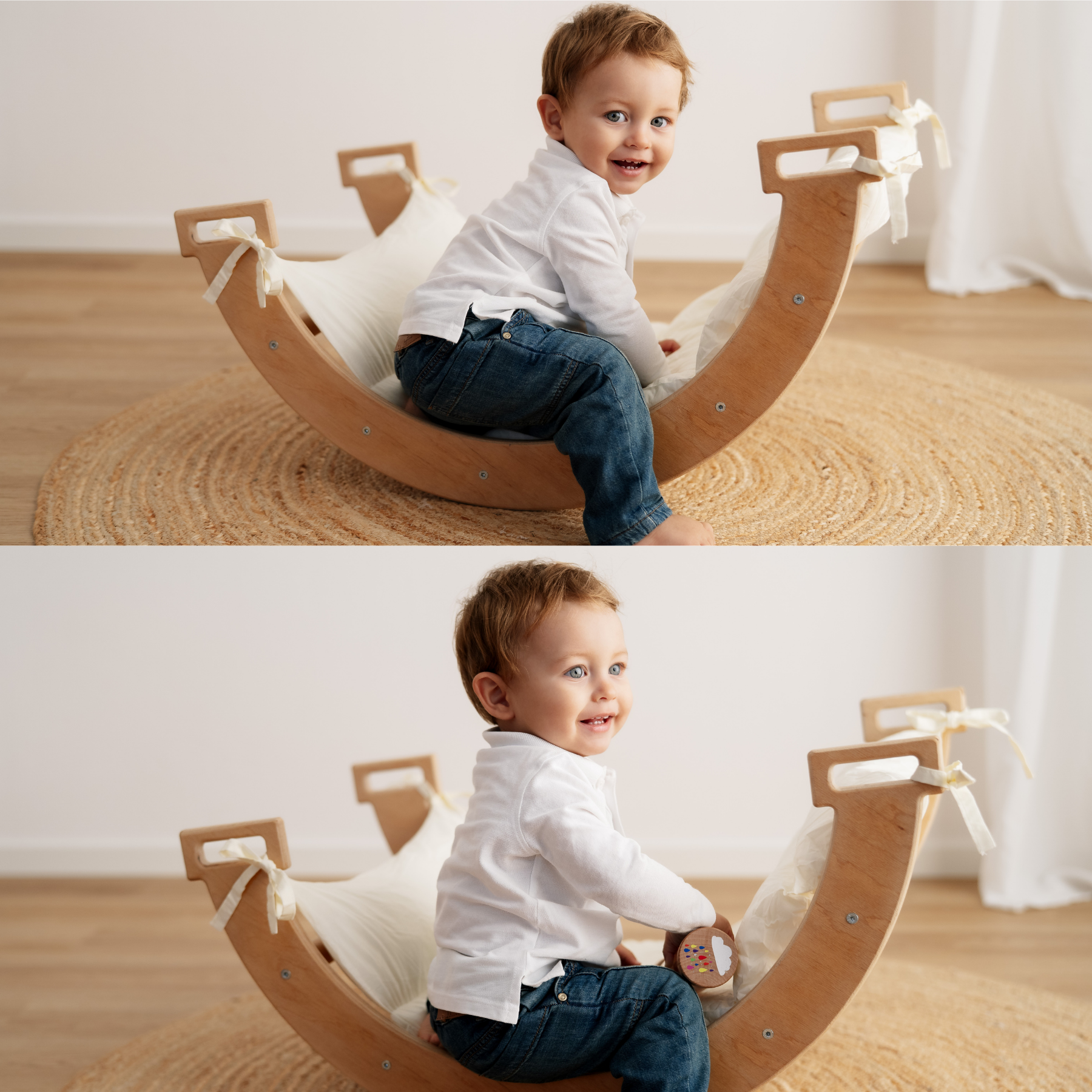 Montessori-Schaukelbogen mit Kissen