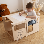 Torre Montessori 3 in 1 Tisch und Stuhl
