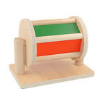 Drehbare Montessori Regenbogen Trommel mit Spiegel