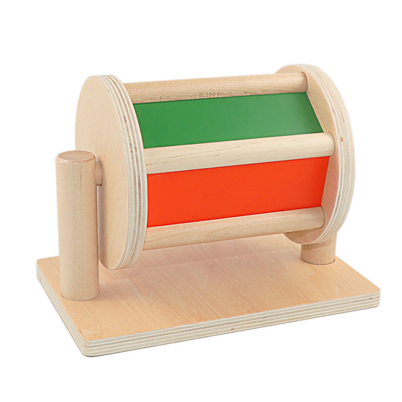 Drehbare Montessori Regenbogen Trommel mit Spiegel