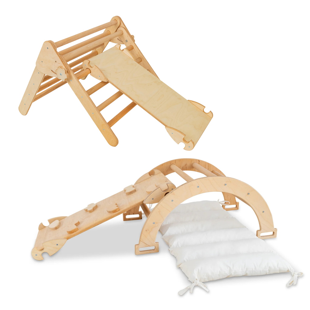 Maxi-Set 3-teilig Pikler Dreieck + Rampe + Bogen