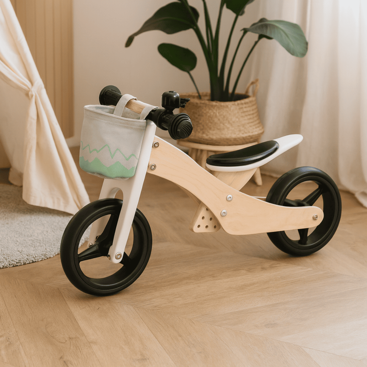 Kleines Dreirad Maxi Verde Salvia 2 in 1