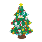 Weihnachtsbaum aus Filz mit Dekorationen