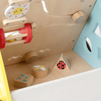 Regenbogenfarbener Multifunktions-Montessori-Wagen für die ersten Schritte