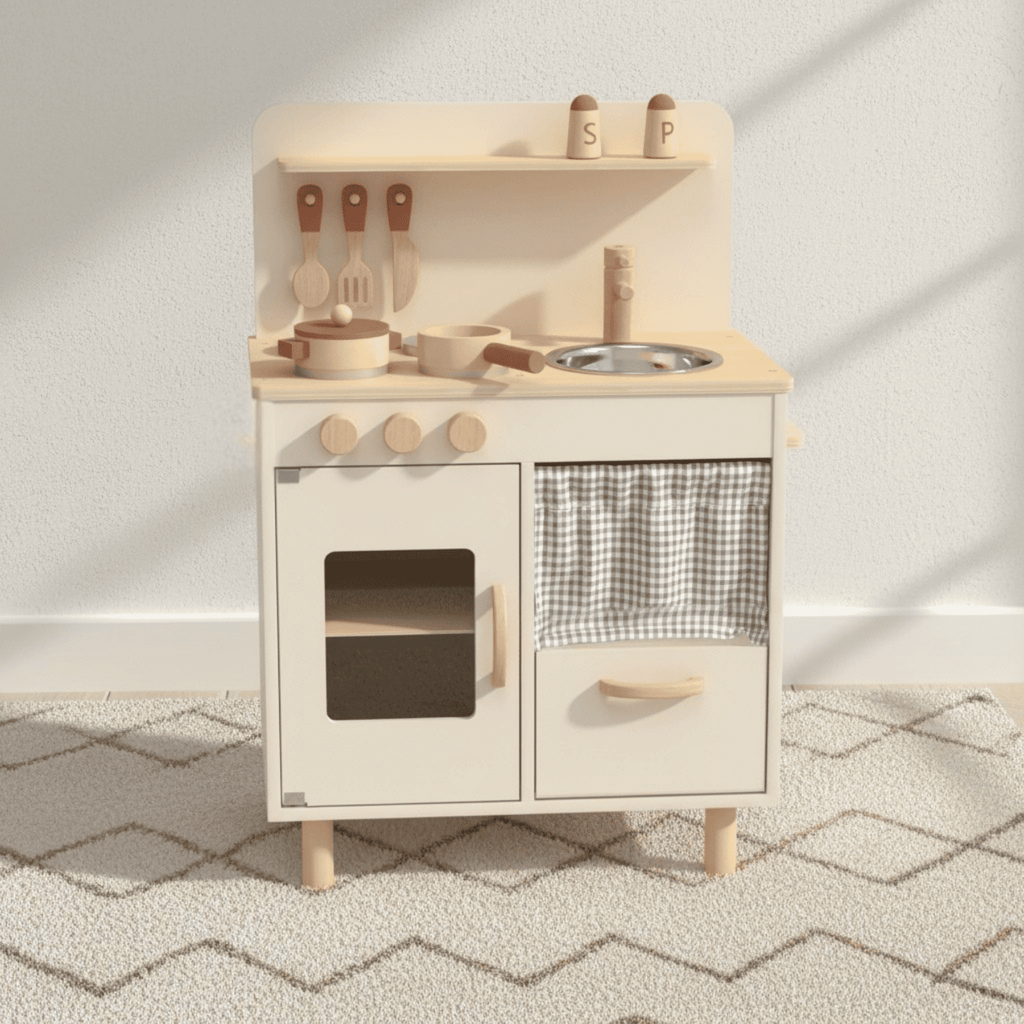 Spielzeugküche aus Holz mit Zubehör Creamy Chef