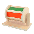 Drehbare Montessori Regenbogen Trommel mit Spiegel