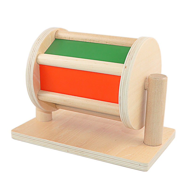 Drehbare Montessori Regenbogen Trommel mit Spiegel