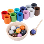 Geschicklichkeitsspiel „Balls in Cups“