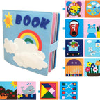 Softbuch aus Regenbogenfilz