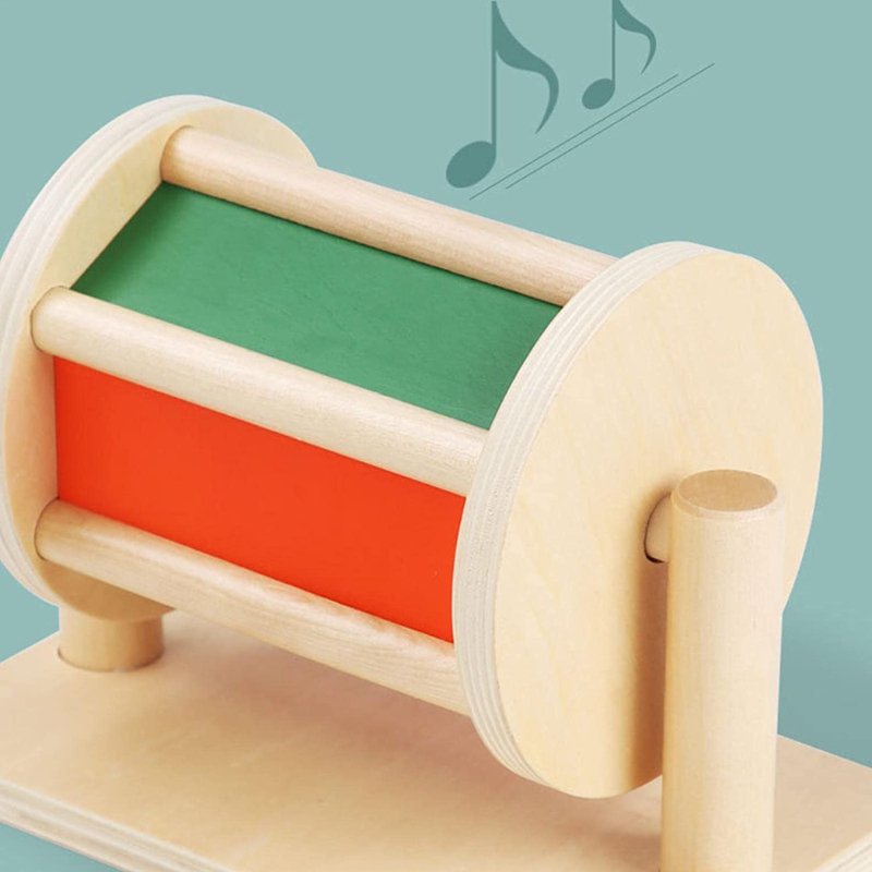 Montessori-Spinning Drum Regenbogen mit Spiegel