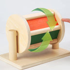 Montessori-Spinning Drum Regenbogen mit Spiegel