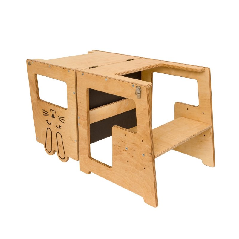 Torre Montessori 3 in 1 Tisch und Stuhl