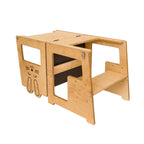 Torre Montessori 3 in 1 Tisch und Stuhl