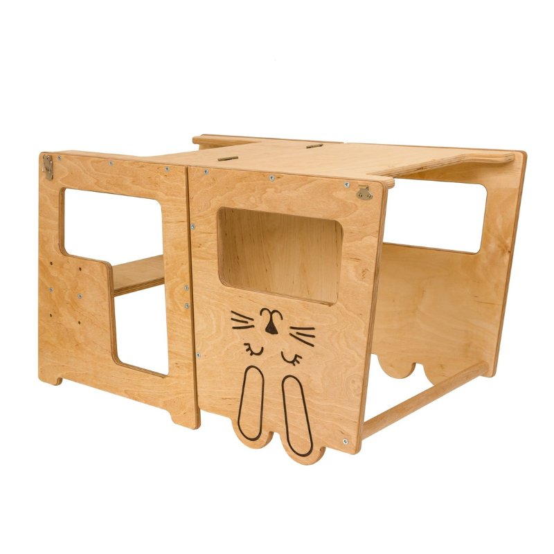 Torre Montessori 3 in 1 Tisch und Stuhl