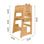 Torre Montessori 3 in 1 Tisch und Stuhl